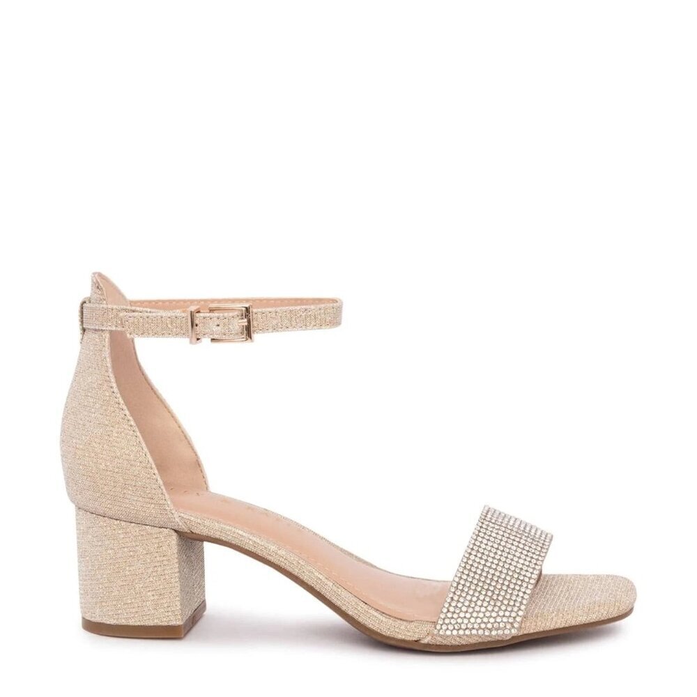 Kelly & Katie Stone-Embellished Evening Sandals Size 5.5